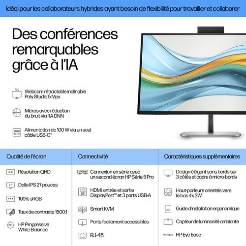 Image du produit HP 527pm Docking Display (2560 x 1440 pixels, 27")