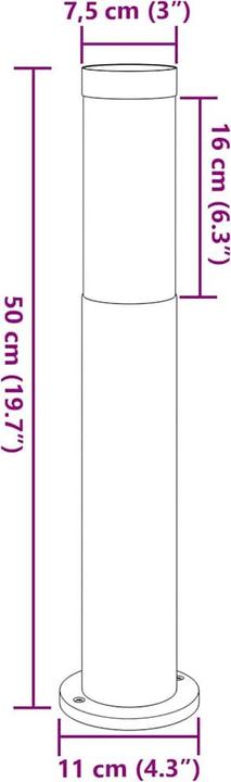 Produktbild VidaXL Pollerleuchte (E27, IP44)