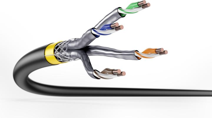 Produktbild Digitus CAT 7A S/FTP Datenkabel - Erdverlegekabel, 100 m Ring, Simplex, PE (CAT7a, 100 m)