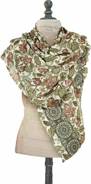 Produktbild Loberon Schal Presquer grün/rot