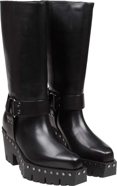 Produktbild Jimmy Choo leather boot with studs color black (38)