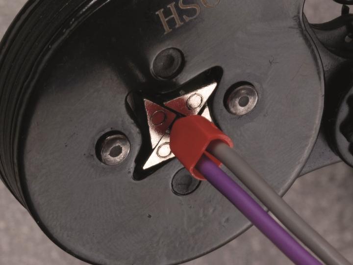 Produktbild Quadrios 22C440 Zwillings-Aderendhülse 10 mm² Teilisoliert Rot 1 Set