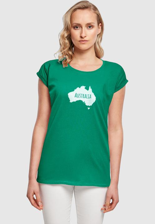 Produktbild Merchcode Ladies Australia X Extended Shoulder Tee - 116405 (L)
