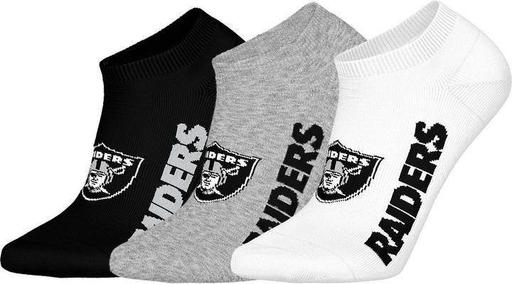 Image du produit Barefoot Las Vegas Raiders 3pk Sneaker Socks 35-38 (35 - 38)