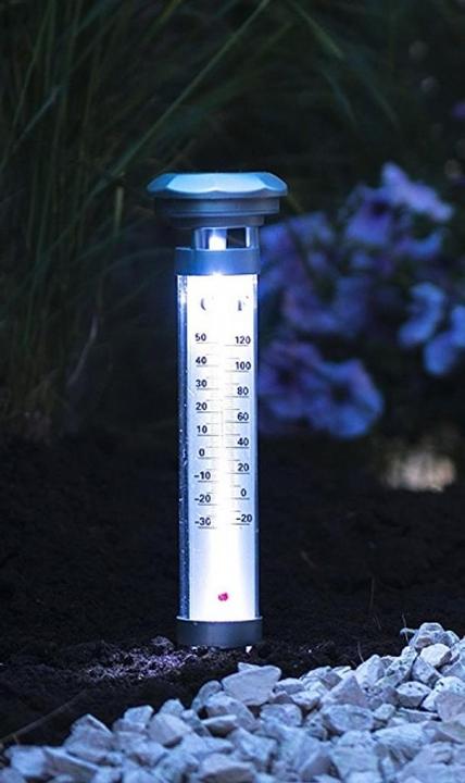 Produktbild Grundig Solarlampe mit LED Thermometer