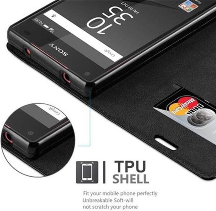 Actual product image Cadorabo Book Invisible Magnet Cover (Sony Xperia Z5 Compact)