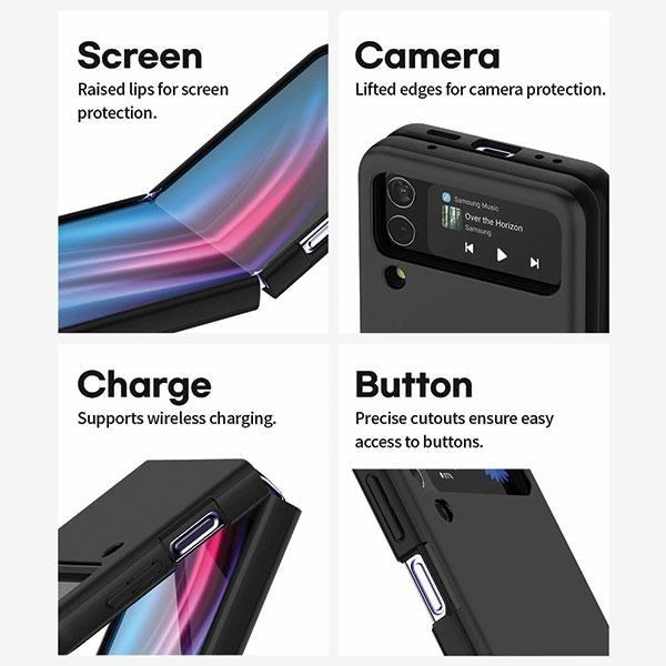 Produktbild PC Hard Bumper Sam Z Flip5 F731 czarny/black (Samsung Galaxy Z Flip5)