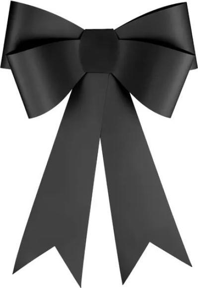 Burga Dekoschlaufe XL - schwarz - DIY