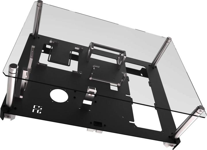 Produktbild Creative Solutions For Gamers CSFG Frostbite Wandgehäuse - schwarz, Micro-ITX (Micro-ITX)