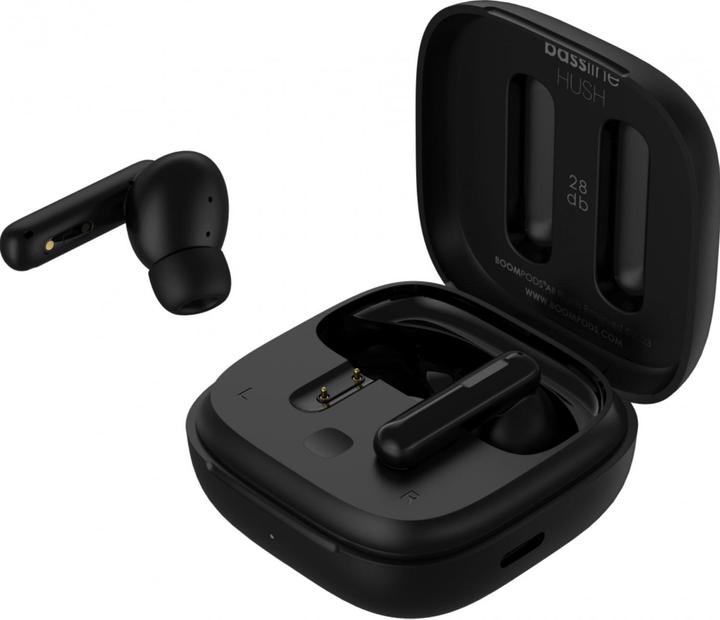 Produktbild Boompods Bassline Hush Black (ANC, 30 h, Kabelgebunden)