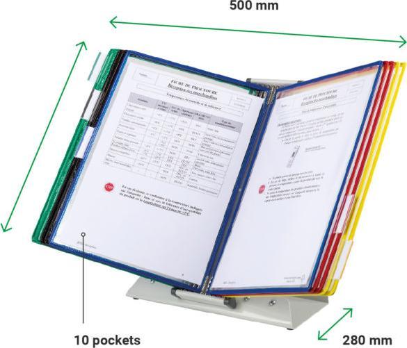 Image du produit Tarifold Pupitre de table pour tableaux transparents