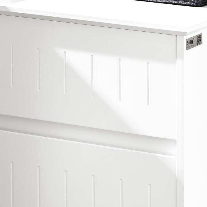 Actual product image SoBuy Laundry cupboard with fold-out laundry chest (40 x 39 x 86 cm)