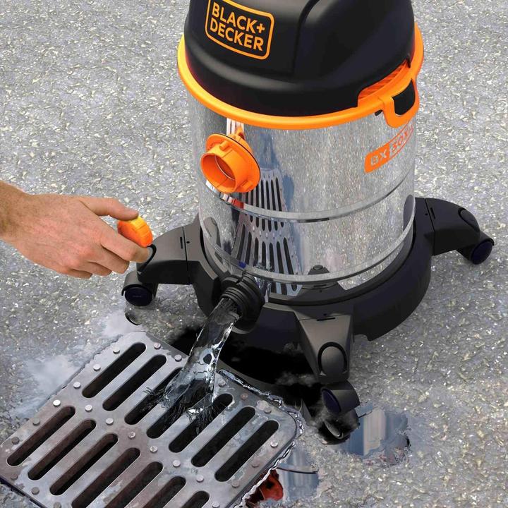 Immagine prodotto Black & Decker Aspirapolvere per liquidi e solidi con serbatoio da 30 litri e tubo flessibile (Aspirapolvere a umido e a secco)