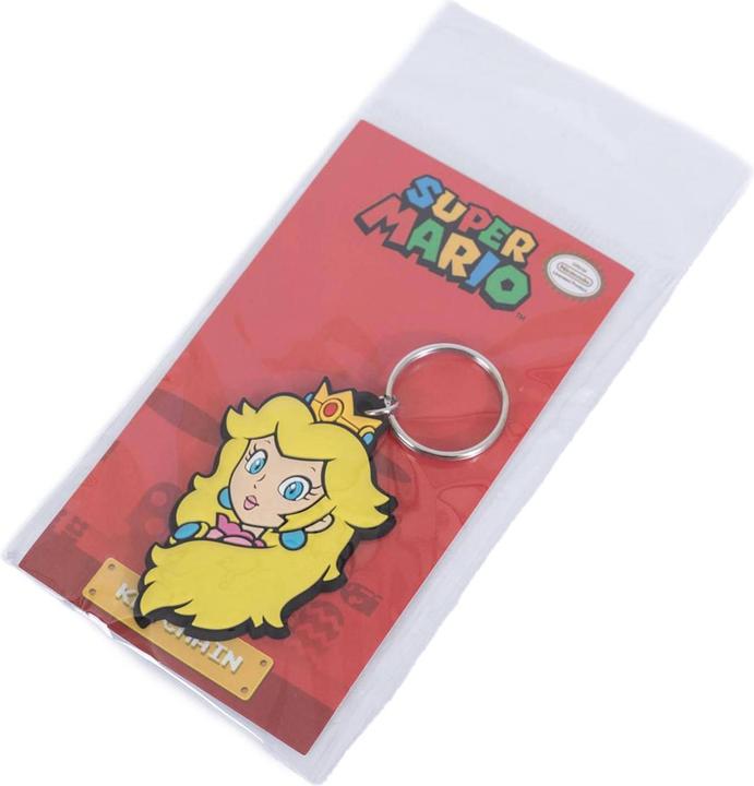 Actual product image Super PVC Princess Peach Keyring