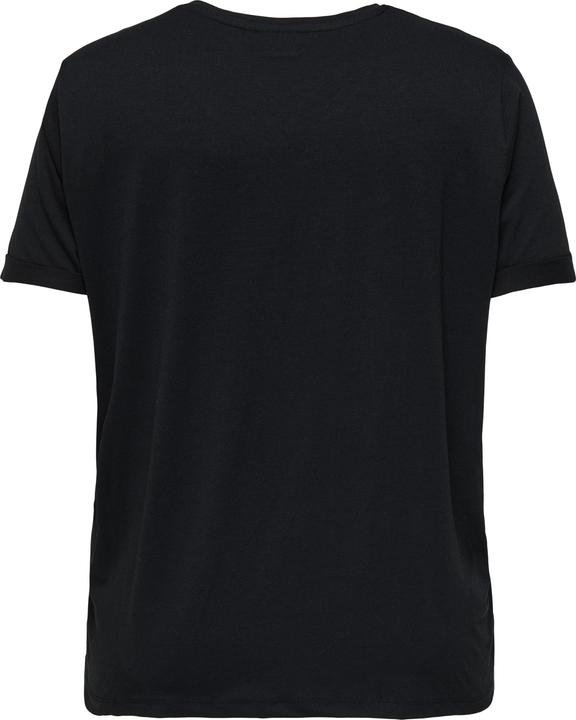 Produktbild Only Normal geschnitten Rundhals Umgeschlagene Ärmelbündchen T-Shirt T-shirt (M)