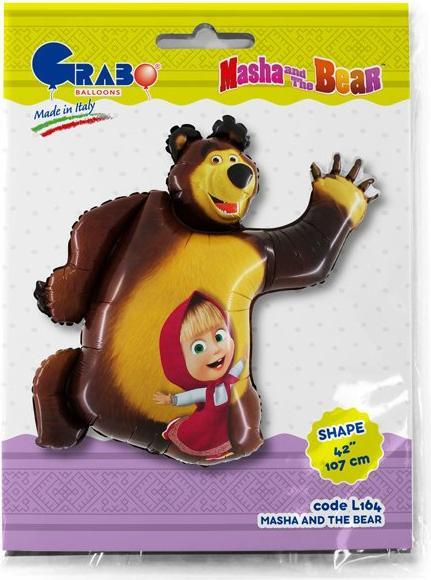 Produktbild Fortura Masha&bear Folienballon: Kindergeburtstag Partydeko