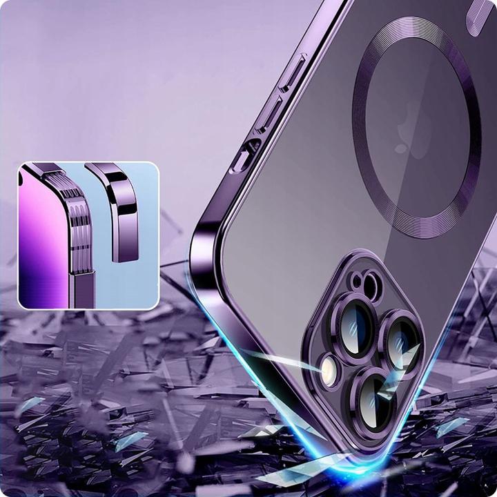 Produktbild Tech-Protect MagShine Line MagSafe case for iPhone 14 - purple (Apple iPhone 14)