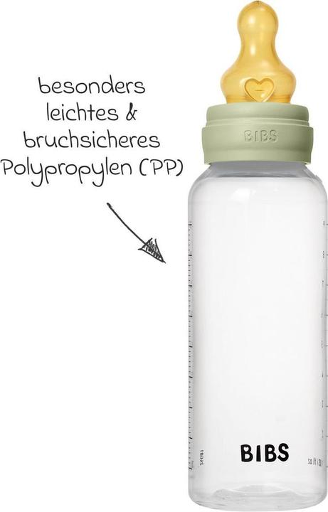 Produktbild Bibs Anti Kolik Flasche Latex 270 ml Medium Flow Sage (270 ml)