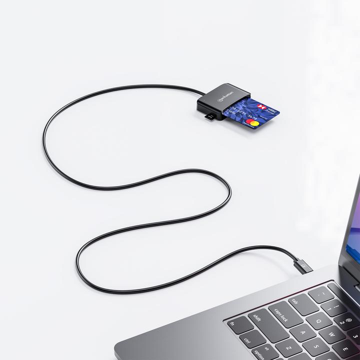 Productafbeelding Manhattan USB-C Chipkartenleser mit microSD-Slot (USB 2.0, USB-C)