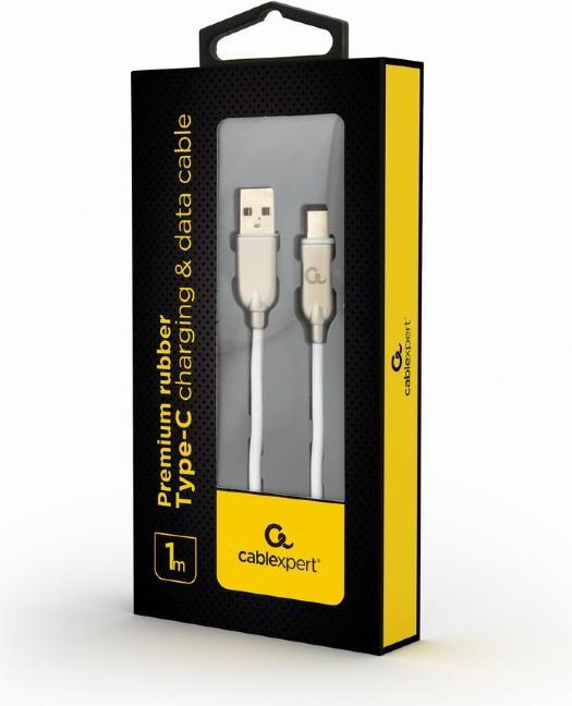 Immagine prodotto Gembird Cablexpert CC-USB2R-AMCM-1M-W Cavo USB USB 2.0 USB A USB C Bianco (1 m, USB 2.0)