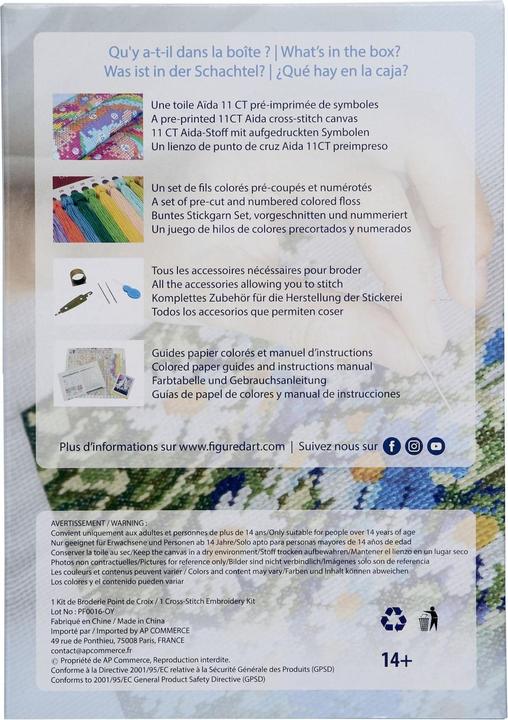 Immagine prodotto Figured'Art Ricamo a Punto Croce - Non Scherzare Con Questo Gatto