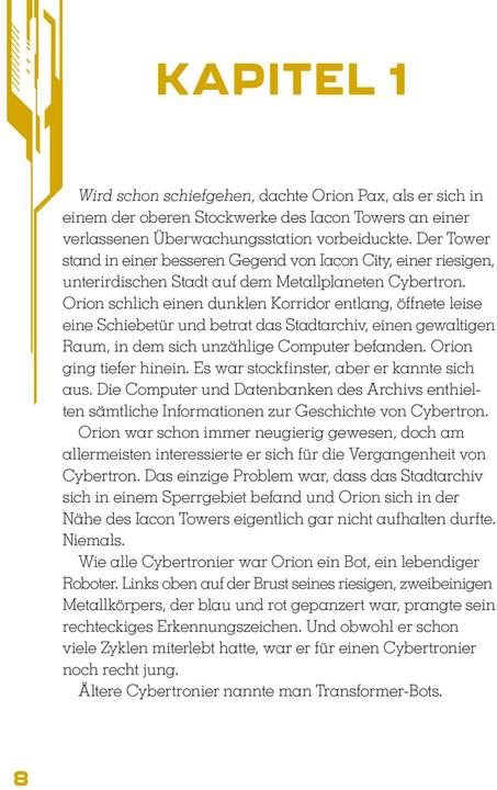 Produktbild Transformers One: Buch zum Film (Deutsch, 2024)