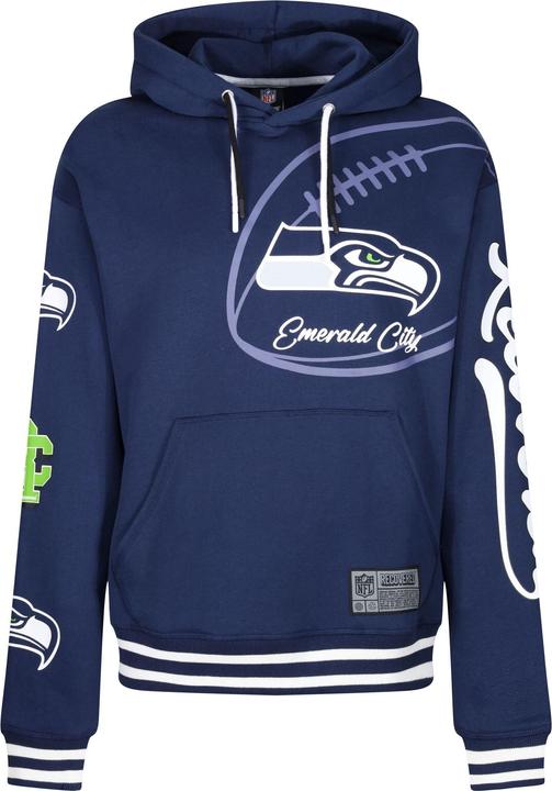 Actual product image Recovered Re:covered Fleece Hoody - PATCHES Seattle Seahawks - 3XL (3XL)