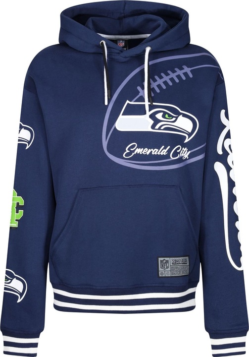 Produktbild Recovered Re:covered Fleece Hoody - PATCHES Seattle Seahawks - 3XL (3XL)