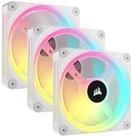 Image du produit Corsair Ventilateur iCUE LINK QX120 RGB 120 mm PWM (blanc, kit de démarrage) (120 mm, 3 x)