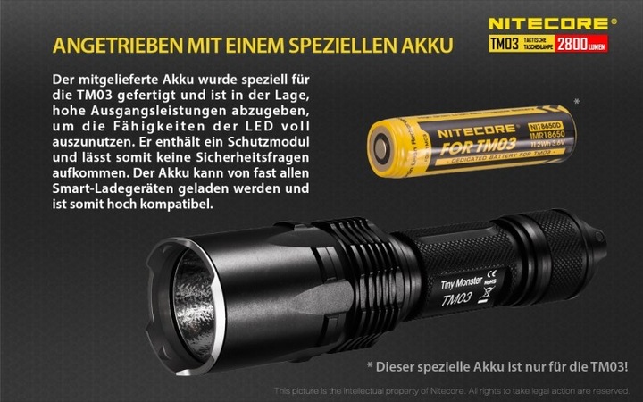 Produktbild Nitecore Tm03 (15.90 cm, 2800 lm)