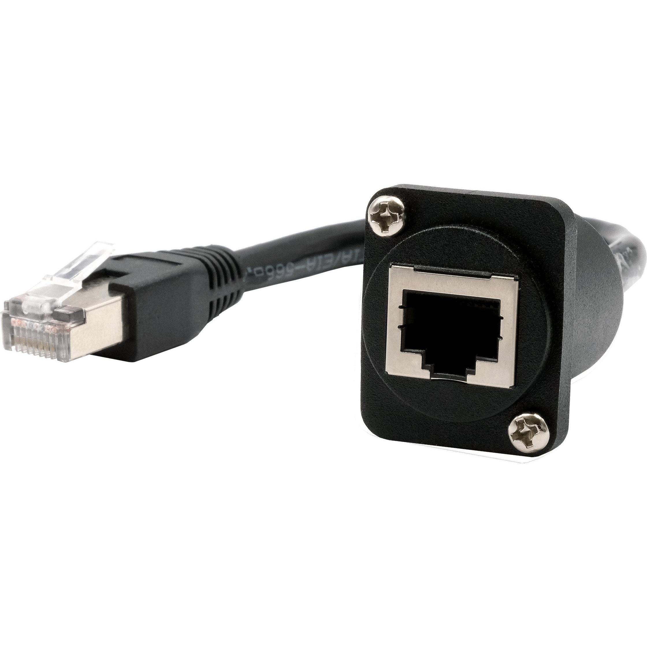 Exsys D-Typ Adapter RJ45 BU-ST (RJ45, 20 cm), Data + Video Adapter