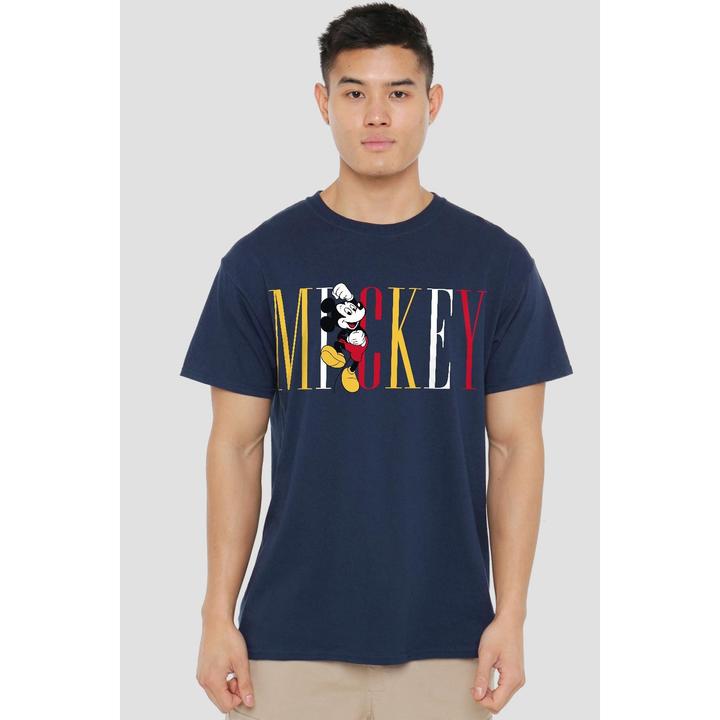 Actual product image Disney Mens Mickey Mouse Multicolour Name T-Shirt (XL)