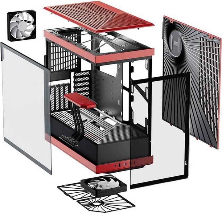 Actual product image Hyte Y40 rd ATX CS-HYTE-Y40-BR (ATX, mATX, Mini-ITX)