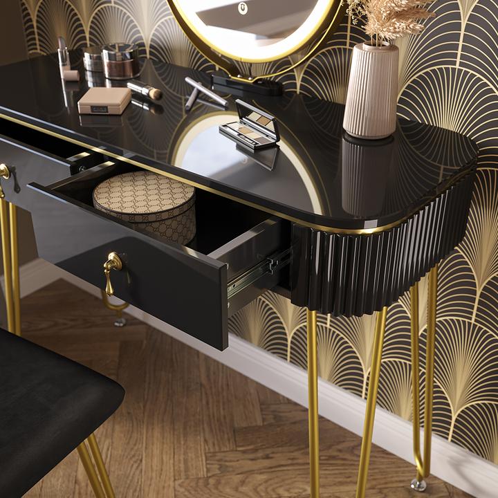 Image du produit Vicco Grace avec éclairage LED et tabouret (100 x 40 x 126 cm)