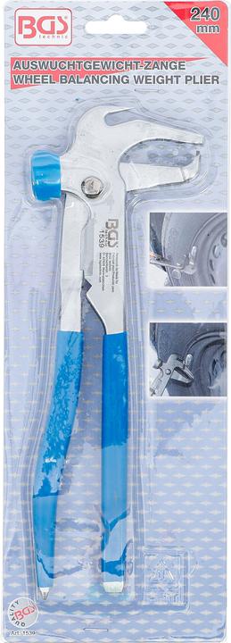 Immagine prodotto BGS Pinza per pesi equilibratura ruote 240 mm (240 mm)