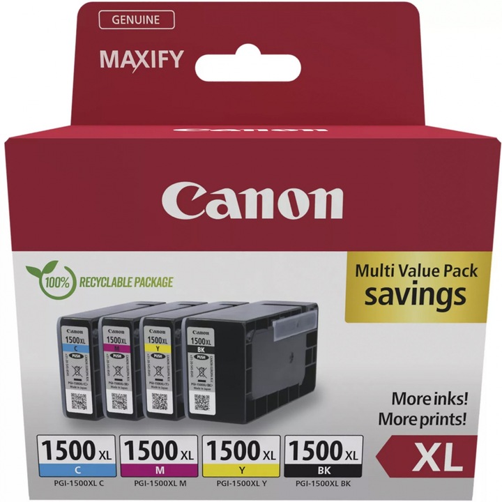 Immagine prodotto Canon PGI-1500XL Multipack (CMYK)