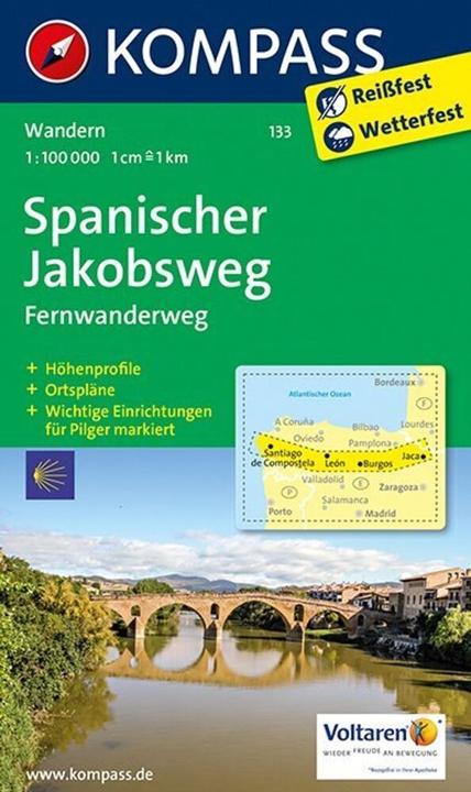Produktbild Kompass Karte Spanischer Jakobsweg