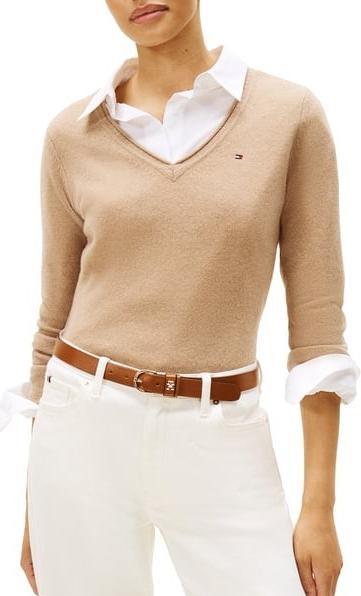 Produktbild Tommy Hilfiger Weicher Wollpullover mit V-Ausschnitt (S)