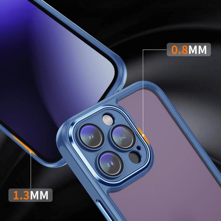 Immagine prodotto Cover-Discount iPhone 15 Pro Max - Custodia con protezione per fotocamera blu (Apple iPhone 15 Pro Max)