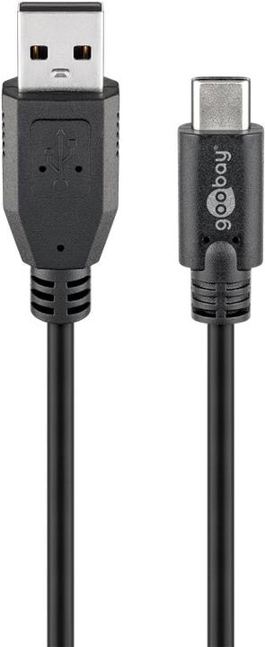 Image du produit Goobay Câble USB 2.0 USB-C™ vers USB A, noir, 3 m (3 m, USB 2.0)