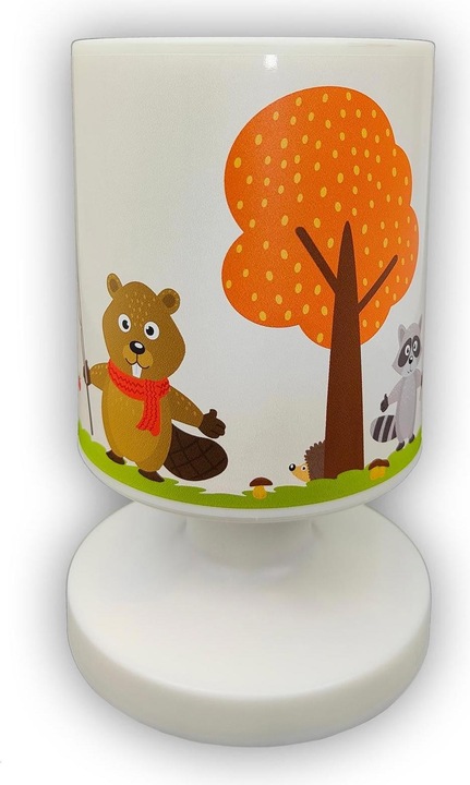Immagine prodotto Niermann Stand By Niermann Animali della foresta LED Lampada da tavolo ricaricabile Bianco caldo 1,5W IP44 Bianco