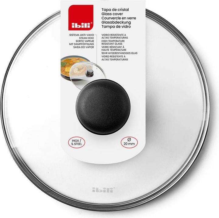 Produktbild Ibili Glasdeckel 30 cm Perfekt zum Abdecken von Pfannen und Töpfen (30 cm, Glas)