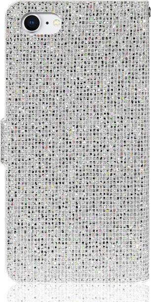 Immagine prodotto MU Style Copertina in pelle glitterata con strisce (Apple iPhone 7, Apple iPhone 8, Apple iPhone SE (seconda generazione), Apple iPhone SE (terza generazione))