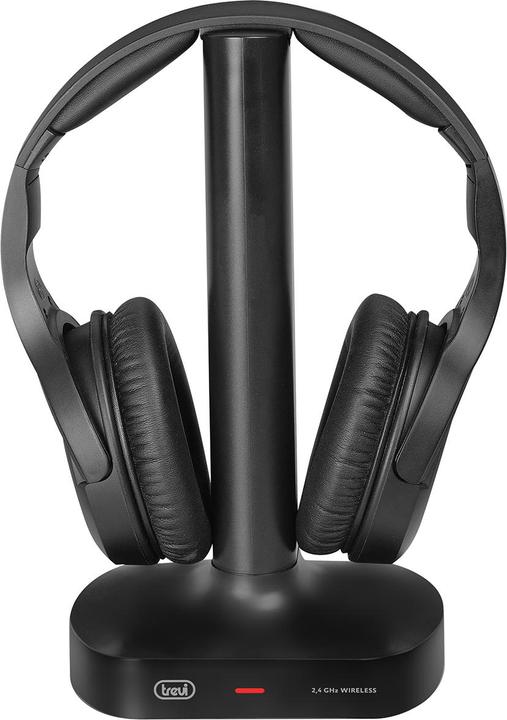 Actual product image Trevi FRS 1480 R Headphones Wired and Cordless A Pavilion MUSIC USB Type-C Charging Base Black (Cable)