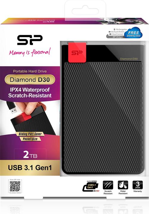 Actual product image Silicon Power Diamond D30 - Hard Drive - 2 TB - external (portable) (2 TB)
