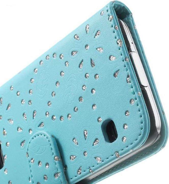Produktbild König Design Handytasche Flip Strass für Handy Samsung Galaxy S5 / S5 Neo (Samsung Galaxy S5)