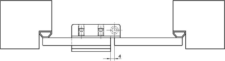 Actual product image Simonswerk Inactive leaf locking device KCM 01