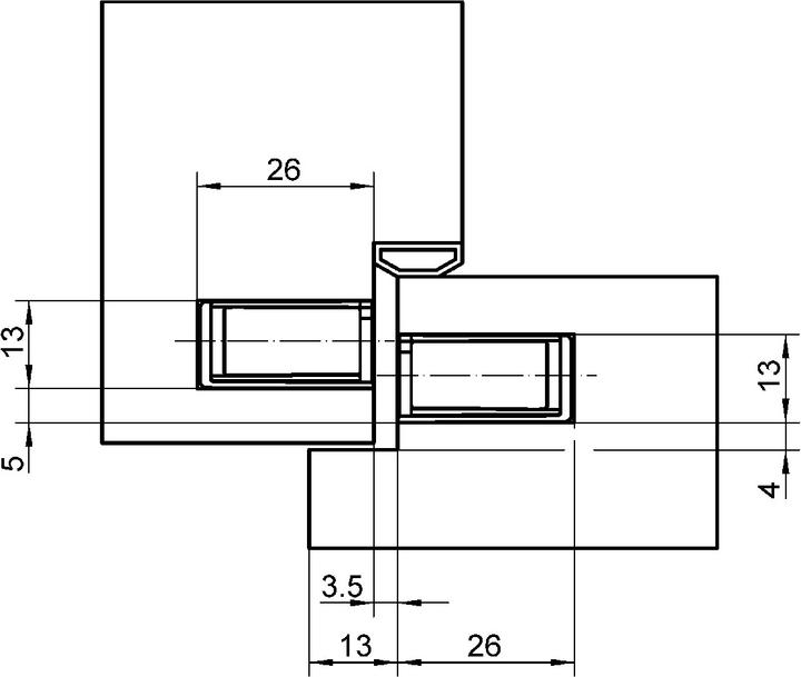 Actual product image Simonswerk Shuttering Magnet KCM 50/50
