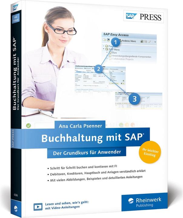 Actual product image Buchhaltung mit SAP: Der Grundkurs für Anwender (German, Ana Carla Psenner, 2016)