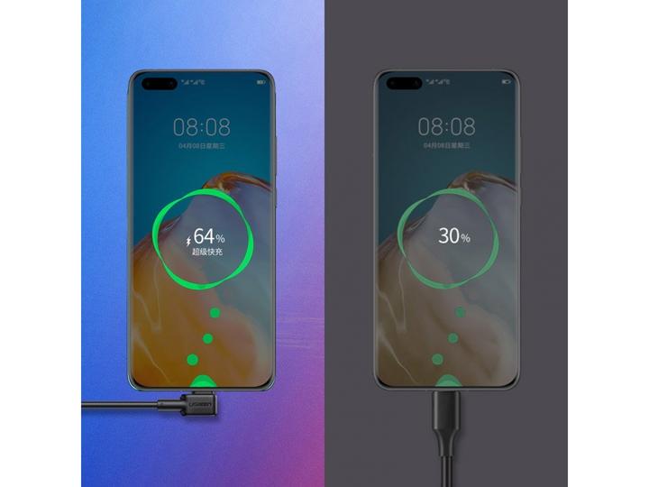 Produktbild Ugreen USB-C Huawei SuperCharge im 90 Grad L-Design (USB 3.0)